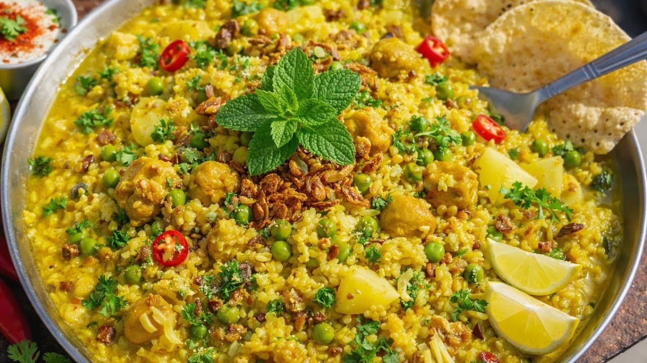 खिचड़ी, मकर सक्रांति पर आलू मटर सोयाबीन डालकर बनाया स्वादिष्ट खिचड़ी, ये नही खाया तो कैसी मकर सक्रांति