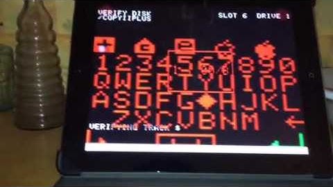 iPad2 running Apple2 emulator