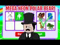 TRADING MEGA NEON POLAR BEAR (successful adopt me trades)