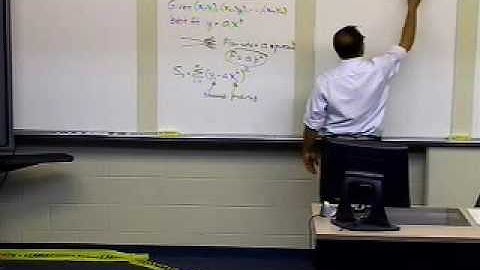 Chapter 06.04: Lesson: Power Model Regression Curve: Derivation; Part 1 of 2