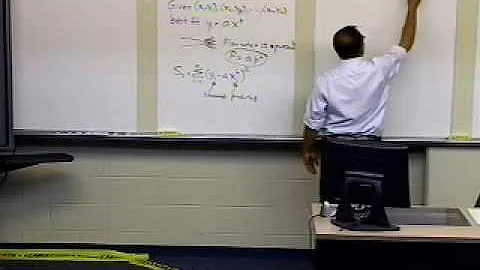 Chapter 06.04: Lesson: Power Model Regression Curve: Derivation; Part 1 of 2