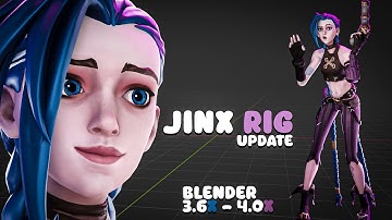 Jinx Rig For Blender 3.6x - 4.0 [Free Download]