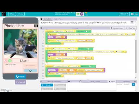 Code.org Unit 4 Lesson 4 Recording