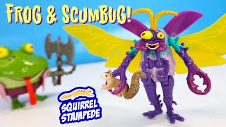 Scumbug & Genghis Frog Ninja Turtles Mutant Mayhem with Pizza Fire Van Flying Review!