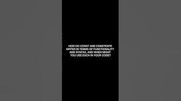 Const vs ConstEXPR ? 🤔Coding interview questions basic level interview#codinginterview #keepcoding