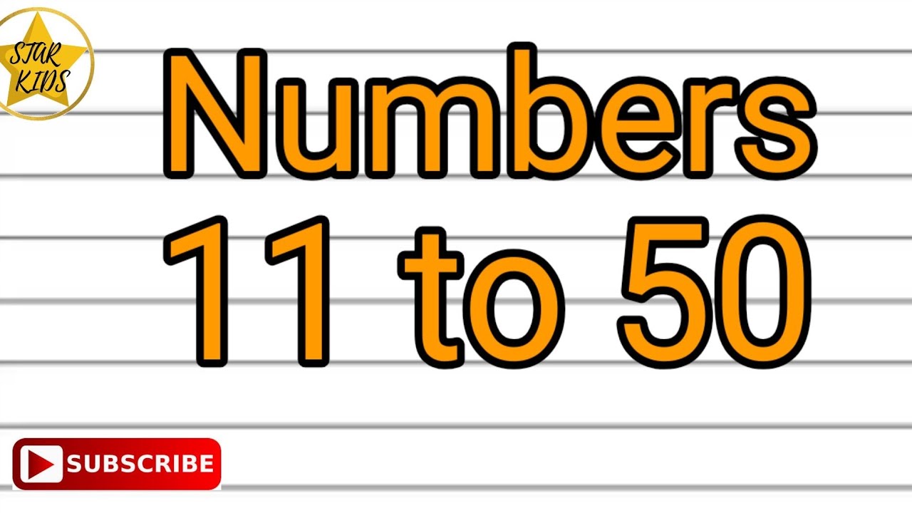 Numbers 11 Rto 50 Learn 11to50,Counting from 11to50 छोटे बच्चों की पढ़ाई kidsclasses ...