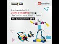 Knowledge hub online competition using lego education spike prime