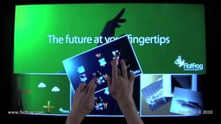 FlatFrog multi-touch video demo