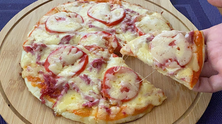 Sobasız, xəmir yugurmadan yaymadan 5 dəqiqədə asan pizza