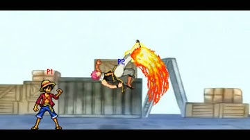 Luffy vs Natsu PixelCombat (java game)