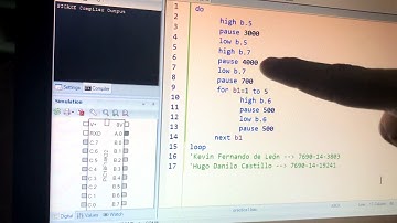 Picaxe 20X2 Semaforo Practica 1