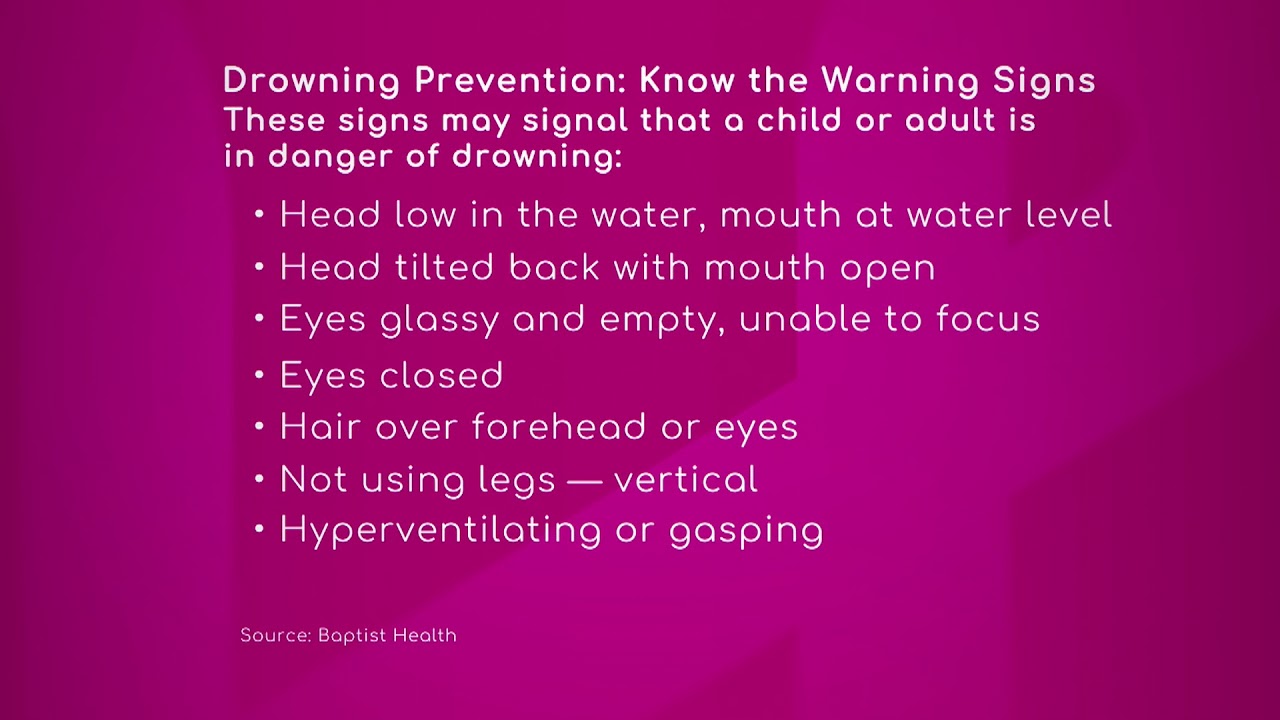 Drowning Prevention Warning Signs YouTube