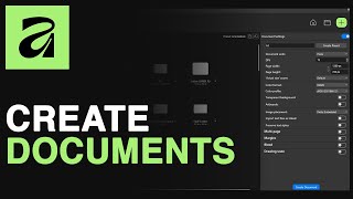 Create a New Document in Affinity