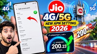 Jio4G/5G New APN Setting 2026 🔥 | Ultimate Network Speed & Jio Network Issue Fix 📶 screenshot 1