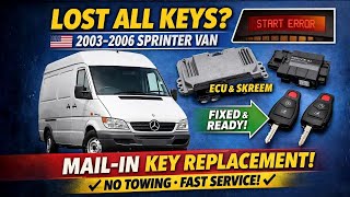 🇺🇸 Lost ALL Keys to Your Mercedes Sprinter Van? Here's the Solution!