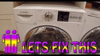 Bosch Washer Not Spinning