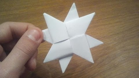 How To Make a Paper Double Ninja Star - Origami