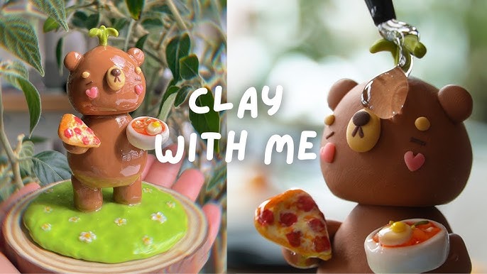 how to glaze polymer clay charms