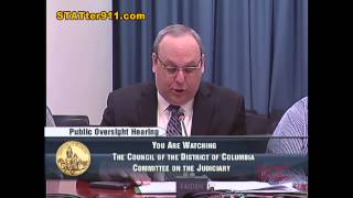 STATter911 testifies at budget hearing for DC 911 center
