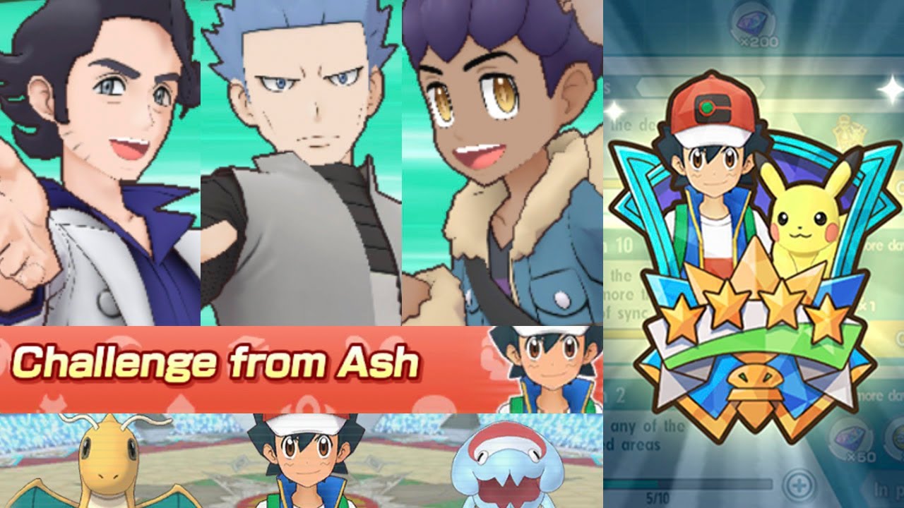 Challenge from Ash Extreme Battle with F2P Sync Pairs | Pokémon Masters EX