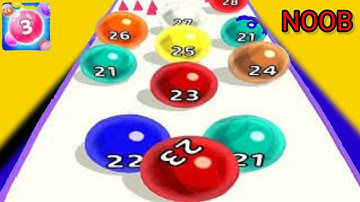 NOOB LEVEL. Marble Run 3D-Color Ball Race Gameplay Walkthrough. (i0S,Android Gameplay) Video 25