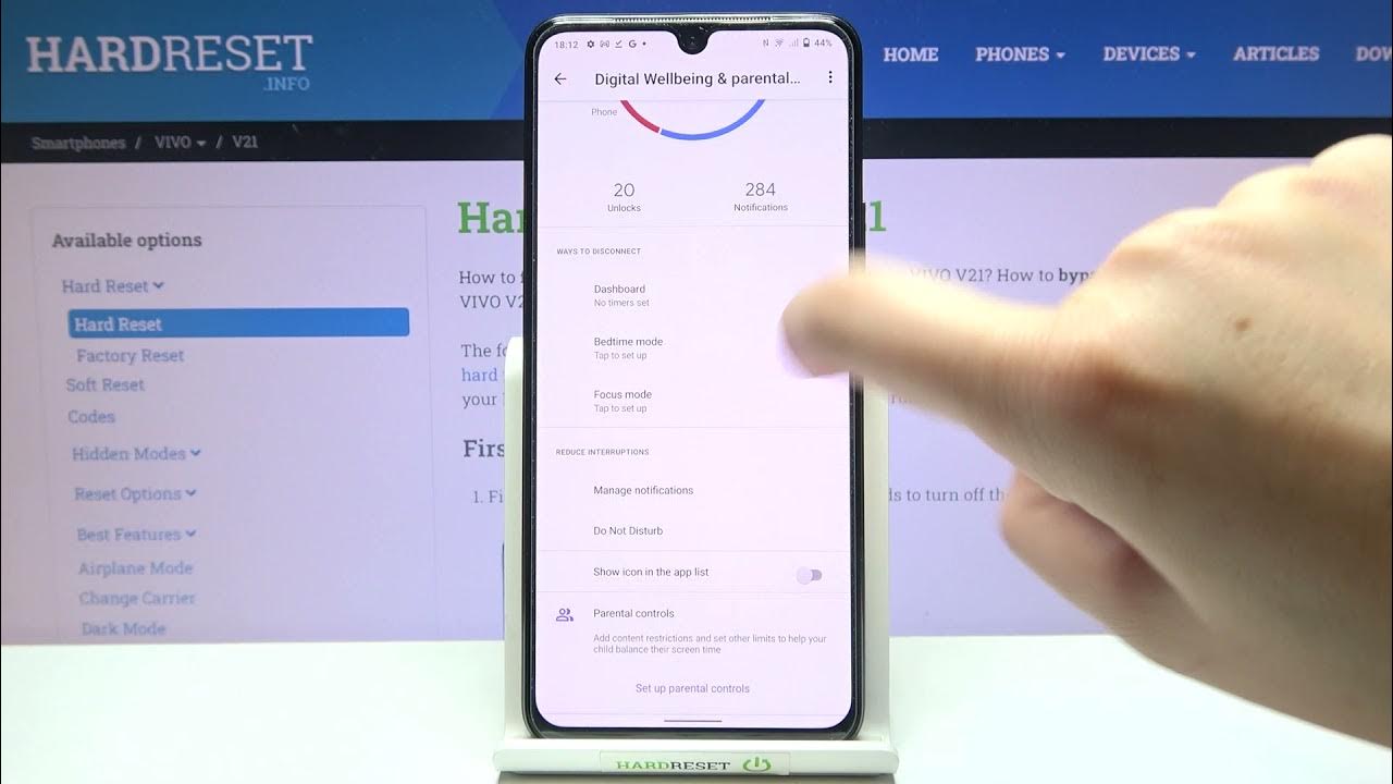 How to Check Total Screen Time on VIVO V21 Phone Usage Stats YouTube