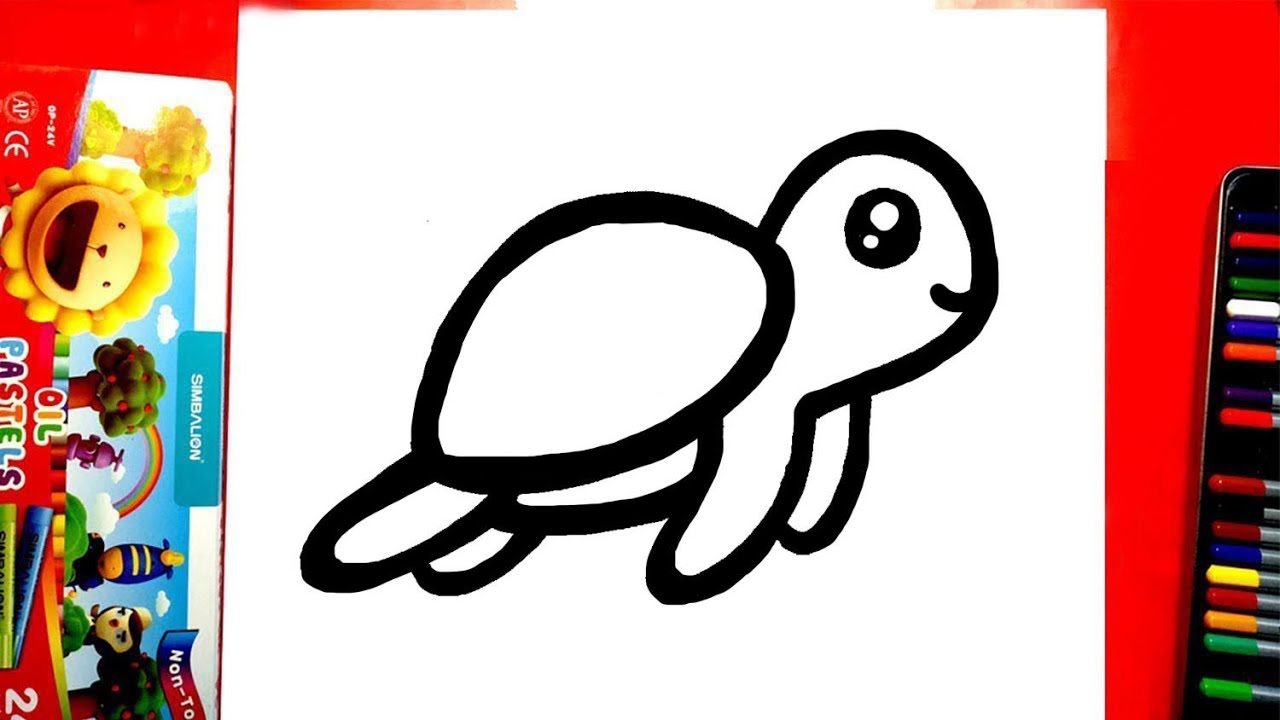 Cách vẽ con rùa cute | Vẽ con rùa đơn giản mà đẹp | Hướng dẫn vẽ chú ...