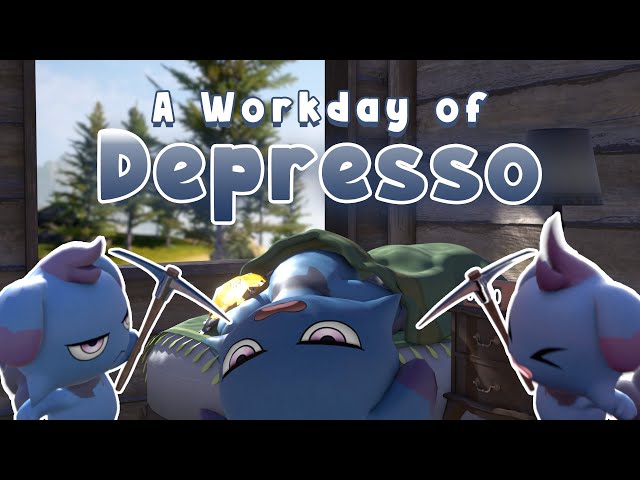 Palworld | A Workday of Depresso ☕ Animated Short class=