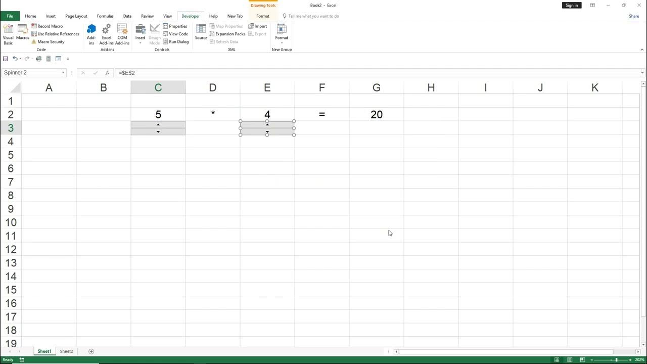 How to Create Scroll bar Slider bar MS Excel YouTube