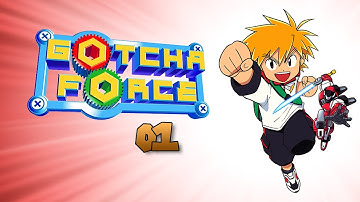 Band together with your own TOY ROBOTS to fight back evil space toy robots! - Gotcha Force