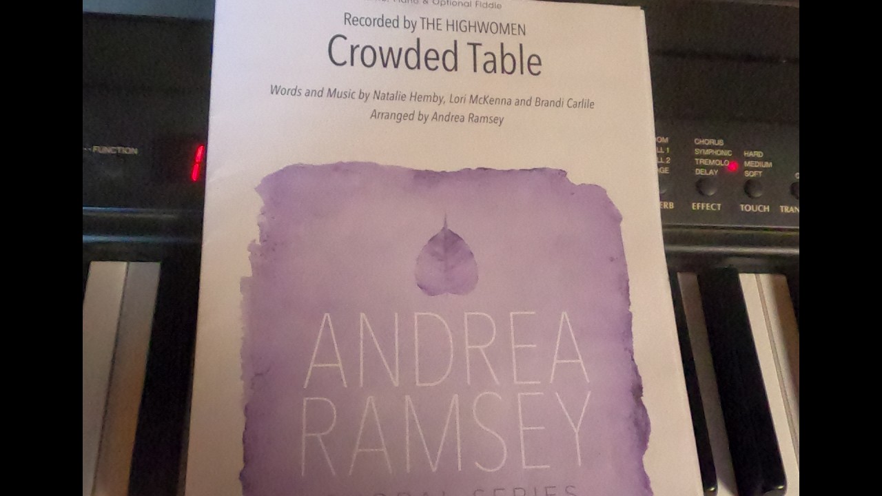 Watch Crowded Table Arr. Andrea Ramsey SATB Practice Tracks (Soprano, Alto, Tenor, Bass) on YouTube Watch Crowded Table Arr. Andrea Ramsey SATB Practice Tracks (Soprano, Alto, Tenor, Bass) on YouTube