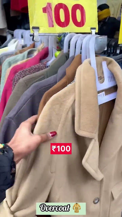 Sarojini Nagar Market Delhi | Coat Price₹100 #sarojininagar #shorts #coat #shopping #delhimarket