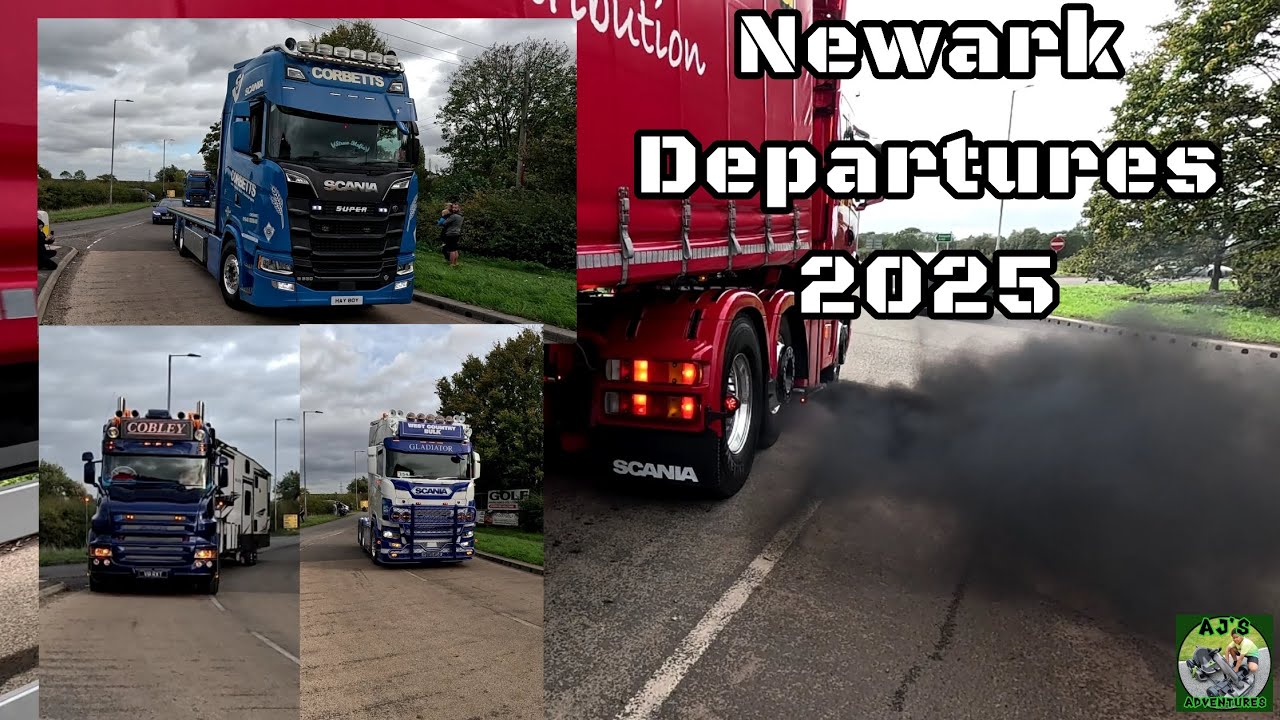 Trucks Departing From Newark Truckfest 2025 | #ajsadventures 