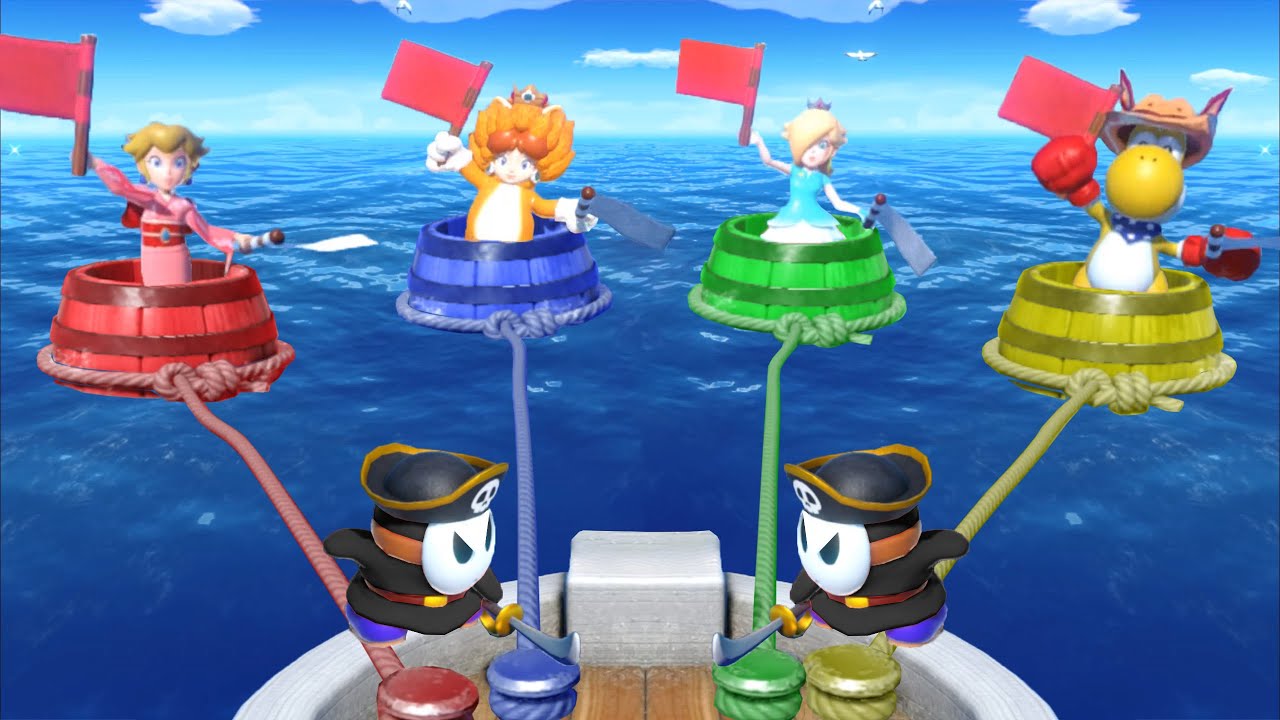ピーチvsデイジーvsロゼッタvsヨッシー【マリオパーティ スーパー