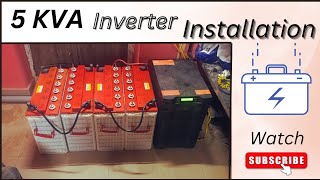 5 KVA inverter installation process || 5 KVA INVERTER KYSE INSTALL KARTE HAI || @electricalfun1234