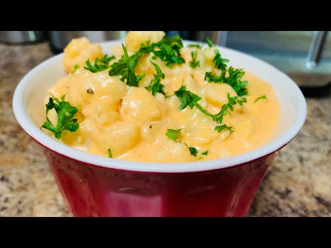 ✨Como hacer Mac & Cheese de Coliflor✨Bajo en Carbs y Facilísimo de hacer🍜