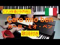 【イタリア歌曲】Caro mio ben (カーロ・ミオ・ベン) | ピアノ伴奏(中声用)_歌詞付き / ジョルダーニ (Giordani)【30歳から始める趣味ピアノ】♪36曲目