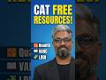 Best FREE Quants, VARC &amp; LRDI CAT 2026 Exam Resources | Free Resources and Guidance #freeresources