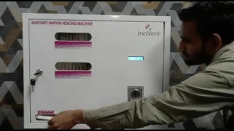 Automatic Sanitary Napkin Vending Machine 50 Pad Storage Horizontal