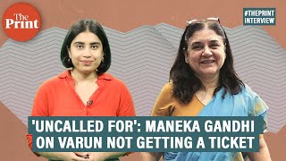 BJP's Maneka Gandhi on her son Varun not getting a ticket & Cong's Amethi, Raebareli suspense