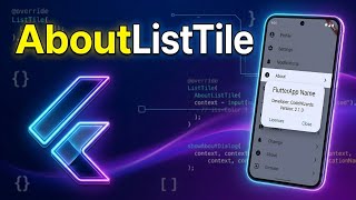 Flutter AboutListTile Tutorial [Hindi] | flutter widget-2