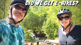 DID WE GET E-BIKES?  AND... OWEN THE COOKING GUY... + Q&A VAN TREKKING