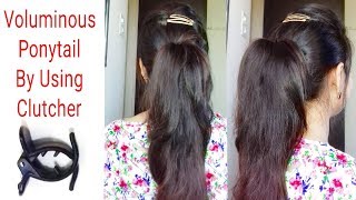 How To Tuck Clutcher To Get Voluminous /Thick Ponytail|Clutcher Hairstyles|Alwaysprettyuseful