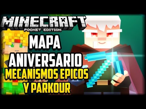 MAPA DE AVENTURA CON MECANISMOS DE REDSTONE Y PARKOUR - MCPE MASTER - Minecraft PE 0.15.4