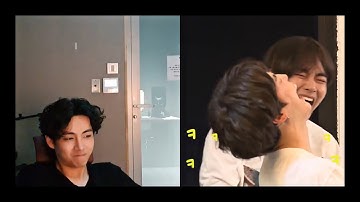 Taehyung reacting to Run bts(try not to laugh challenge) | Taehyung on vlive |#bts #btsfunny #runbts