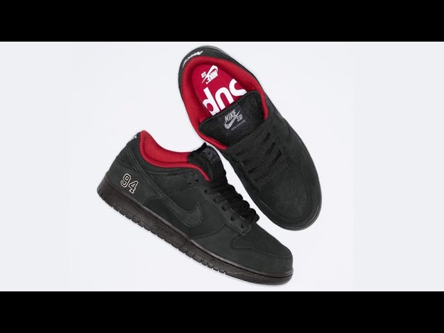 Nike SB x Supreme 94 Black Review - YouTube
