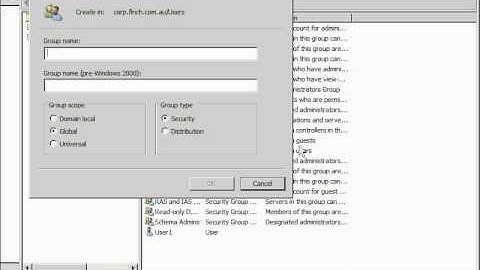 Forefront Lab - Create a Security Group for DirectAccess Clients on DC01 (Part 05/42)