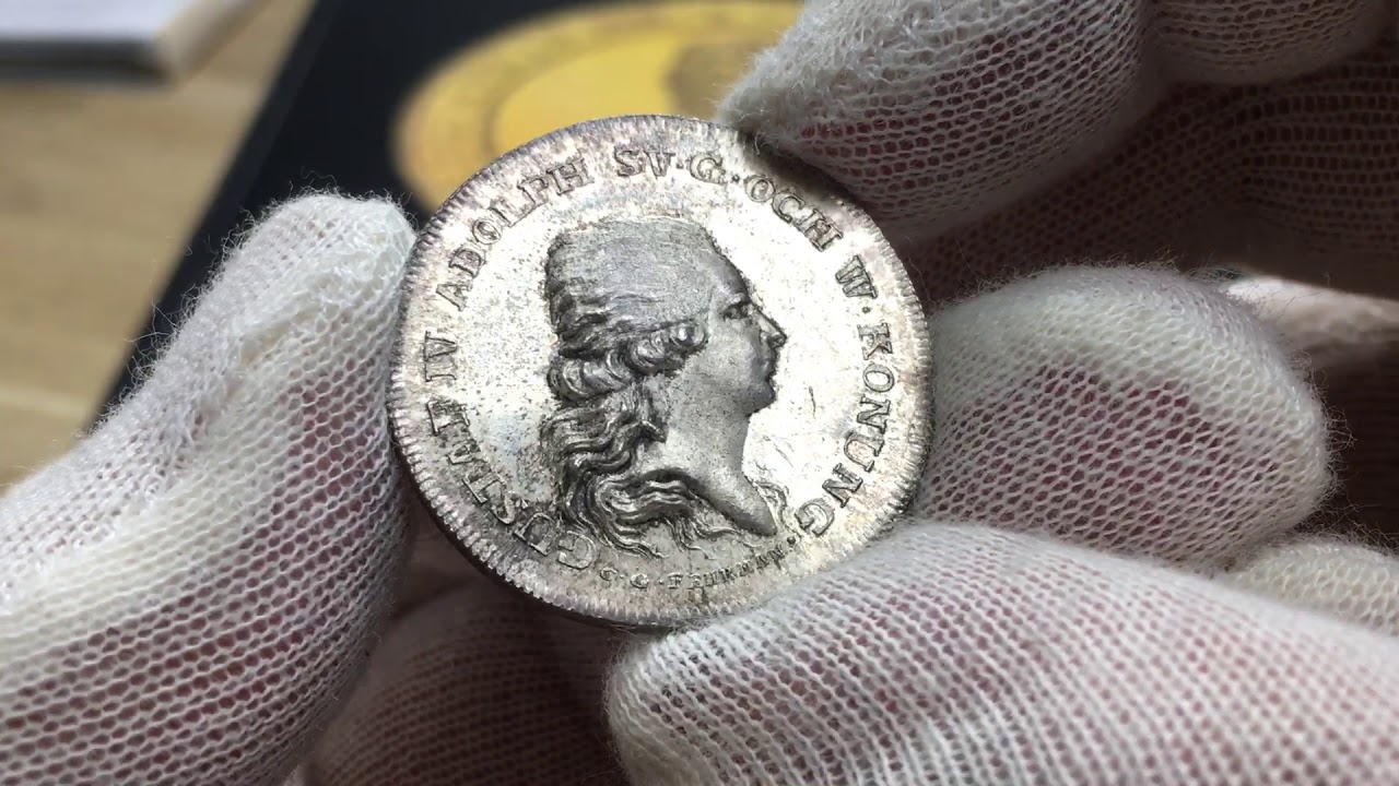 Sverige, Gustav IV Adolf 1792-1809. Silvermedalj utdelad vid tornerspelen vid Drottningholm år 1800