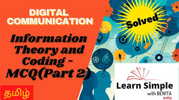 EC8501 MCQ | Digital Communication in Tamil | Information theory and Coding | Solved | Part-2