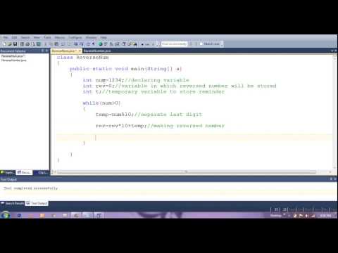 java program to reverse a number